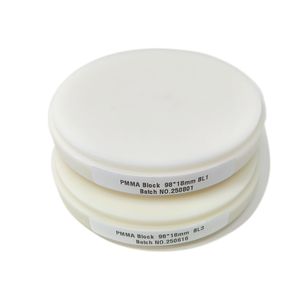 قرص <span class=keywords><strong>PMMA</strong></span> أحادي الطبقة للأسنان الوردية الشفافة البيضاء A1-D4، مواد تبييض وتركيبات أسنان مؤقتة للتيجان والجسور والأسنان الاصطناعية للمختبرات والعيادات - Product Image 3