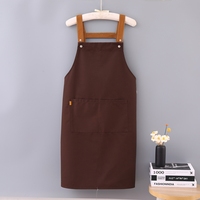 Tablier de cuisine avec poche zippée, personnalisable, réutilisable, en tissu imperméable, pour chef, pâtissier, nettoyage, sans manches, pour adulte