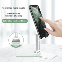 Support de téléphone et tablette pliable multifonctionnel en métal, réglable, pour diffusion en direct, prise de photos, bureau et maison