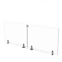 TAKA Edelstahl-Glasklammer Bodenmontierter Halter für Rahmenlose Glasgeländer, Treppen, Balkone, Poolzäune, DIY Einfache Installation