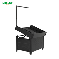 Étagère de présentation de fruits et légumes en métal robuste Highbright avec taille personnalisée pour supermarché