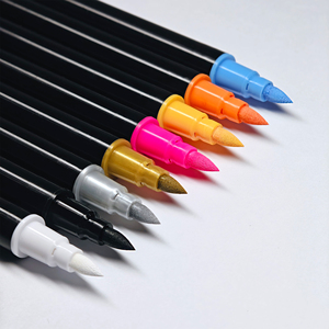 มาร์กเกอร์รอยสักชั่วคราวที่ปลอดภัยต่อผิวเคล็ดลับละเอียดแปรงยืดหยุ่นคละสีคุณภาพเครื่องสําอางเครื่องหมายร่างกายสีผิวชุดคอลเลกชัน - Product Image 2