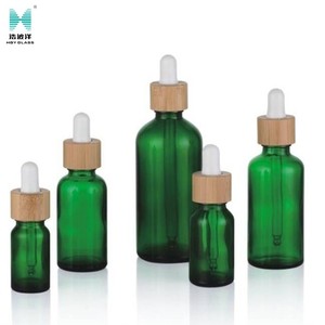Ambre 5ml 10ml 15ml 20ml 30ml 50ml 100ml 200ml Huile Essentielle Botte en verre Cear <span class=keywords><strong>Bouteille</strong></span> en verre avec compte-gouttes en bambou - Product Image 2