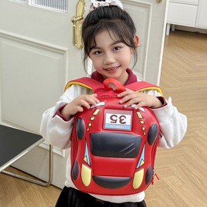 Zaino per Bambini 3D in EVA Rigido a Forma di Auto Cartone Animato, Ideale per la Scuola Materna e l'<span class=keywords><strong>Asilo</strong></span> - Product Image 2