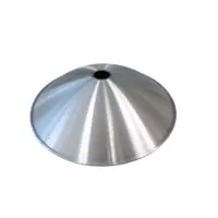 Abat-jour en aluminium personnalisé, pièces tournées en tôle d'aluminium OEM, réflecteur de lumière LED pour bâtiment industriel intérieur en métal