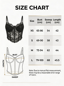 En stock 2026 Corset Faja Top en dentelle style club français, amincissant, avec structure de baleinage 3D, <span class=keywords><strong>push</strong></span>-<span class=keywords><strong>up</strong></span>, ajustement confortable et transparent - Product Image 6