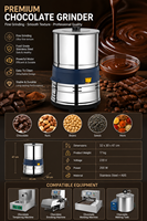 Machine à concher/réfiner/broyer le chocolat entièrement automatique, petite machine à fabriquer du chocolat