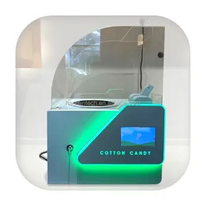 Mini Intelligente Zuckerwatte-Verkaufs automat Blaue und rosa Feen seide Hohe Produktion
