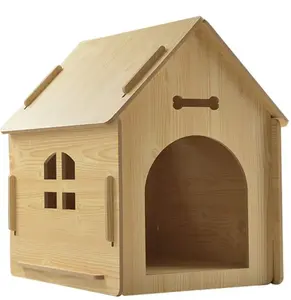 Handgefertigtes Hunde kennel Indoor Outdoor Verwendung Haustier Haus kleines Holzhundhaus