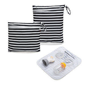 Wet Bag for Breast Pump Parts Storage with Waterproof Mat Portable Bag for Breast Pump Parts Premium Quality Wet Dry Bag - Product Image 1