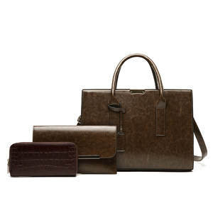 Borsa Tote in pelle Vintage da donna borsa a tracolla a tracolla di grande capacità in pelle sintetica in rilievo stile retrò <span class=keywords><strong>europeo</strong></span> 3 pz - Product Image 4