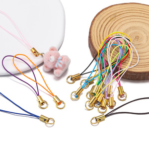 Petit cordon en alliage pour accessoires DIY, sangle de téléphone portable, porte-clés doré et coloré, 12 pouces, polyester plaqué - Product Image 3