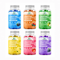 Créatine monohydrate en gommes, marque privée OEM/ODM, complément alimentaire pour adultes, pré-entraînement, croissance musculaire, stimulation de l'énergie
