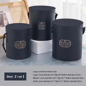 Großhandel Luxus Zylinder Craft Paper Tube Paket Runde Box, Blume Geschenk verpackung Rosen Hut Papier Blume Box