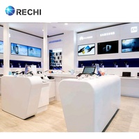 RECHI – présentoir en bois sur mesure pour magasin électronique, accessoire de téléphone portable, vitrine avec armoire, kiosque d'exposition de comptoir