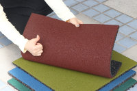 Tapis de sol en caoutchouc EPDM anti-bruit, antidérapant et absorbant les chocs pour gymnases, parcs, maternelles et espaces extérieurs