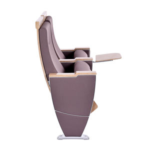 مقاعد حديثة من الخشب أو الألومنيوم بإطار قابل للطي من الفولاذ المصنوع من البولي يوريثين ، مقاعد قاعة تقليدية - Product Image 4