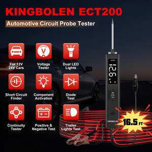 เครื่องทดสอบวงจรยานยนต์ KINGBOLEN ECT200 ของ USA EU Warehouse  12/24V พร้อมแหล่งจ่ายไฟในตัว ECT200 Kingbolen Circuit Teste - Product Image 2