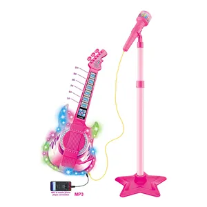 Ensemble de jeu éducatif pour enfants, <span class=keywords><strong>piano</strong></span> électronique, clavier, instrument, microphone, jouet musical, karaoké, chant, fonctionne sur piles - Product Image 1
