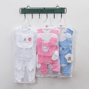 Set all'ingrosso di otto pezzi Casual in cotone per bambini in stile <span class=keywords><strong>vestiti</strong></span> per neonati per l'inverno Set di sei pezzi per <span class=keywords><strong>0</strong></span>-12 <span class=keywords><strong>mesi</strong></span> con bottone - Product Image 1
