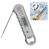 Termometer BBQ Digital Ultra Cepat Akurat untuk Grosir, Bahan Plastik ABS Tahan Air, untuk Memasak Daging, Oven, Memanggang, dan Menggoreng