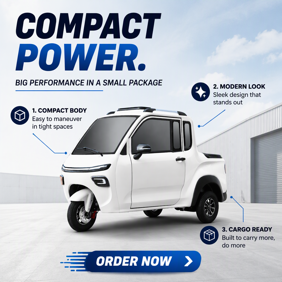 Tricyle Sample New Model Closed Electric Tricycle Electric Vehicle New Energy Mini ...