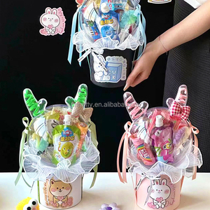 Caja de Regalo Elegante de Plástico Transparente Hecha a Mano para Flores, Cesta para Flores Bobo, Exhibición Floral Hatty - Product Image 5