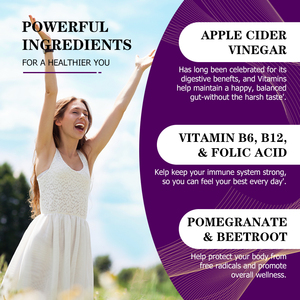 High Quality Apple Cider Vinegar Gummies with Apple Cider Supports Thyroid Health and Energy Balance Supports Digestion Gummies - Product Image 5