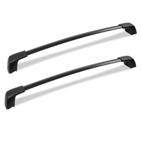 JOESHIER Barres transversales de toit de voiture noires de haute qualité en alliage d'aluminium, capacité 100 kg+, porte-bagages, rails de transport de marchandises, installation facile pour