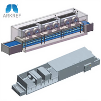 ARKREF Tunnel de congélation rapide automatique à azote liquide pour légumes, congélateur de tunnel alimentaire pour l'usine de transformation des légumes