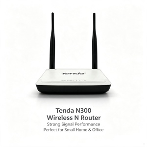 เราเตอร์ไร้สาย <span class=keywords><strong>Tenda</strong></span> <span class=keywords><strong>N300</strong></span> ขายส่ง ความเร็ว 300Mbps 2.4GHz กำลังส่งสูง สำหรับบ้านและสำนักงานขนาดเล็ก - Product Image 1