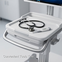 Chariot médical informatique à roulettes pour hôpital, développé par des experts médicaux de Keling