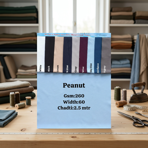 Tissu tricoté extensible 4 directions Nutshell 260 GSM texturé micro-points effet cacahuète pour vêtements de sport (largeur 60 po, textile pour survêtements et entraînements) - Product Image 2