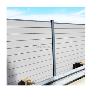Recinzione da Giardino Esterna Bianca Francese con Pali in Metallo e <span class=keywords><strong>Cancello</strong></span> d'Ingresso in Alluminio WPC - Product Image 5