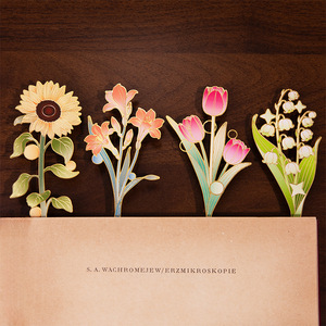 Personalizado Marcador Floral Banhado A Ouro Marcador Laser Cut <span class=keywords><strong>Metal</strong></span> para Mulheres Favores Do Casamento Presente Atacado Em Massa OEM/ODM - Product Image 2