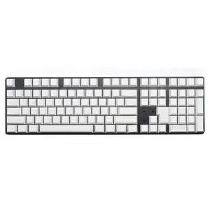 Teclado mecânico de perfil branco diy, oem dsa xda cherry pbt conjuntos de teclas personalizado