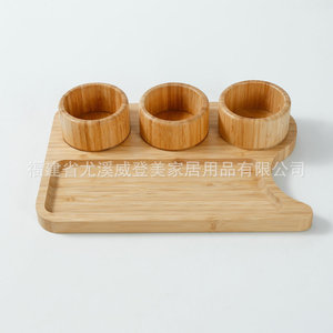 Plateau en bambou, porte-gobelet, plateau pour articles de toilette d'hôtel, plateau rectangulaire personnalisé, usage domestique, plateau en bambou de style japonais - Product Image 1