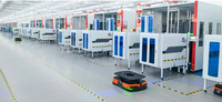 Vente flash : Châssis de robot de navigation automatique, kit de châssis, SDK ouvert gratuit, plateforme robotique, véhicule à guidage automatique (AGV)