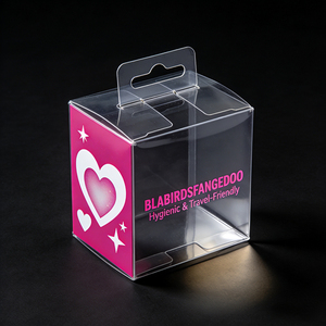 Индивидуальная печать на ПВХ/ПЭТ: Прозрачная упаковка для косметики и инструментов для ухода за кожей с отверстием для подвешивания - Product Image 3