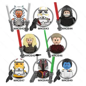 WM6174 baru SW mainan Ahsoka Tano penjaga thrown Baylan Skoll Shin Hati Morgan Elsbeth Sabine Wren bangunan blok mainan untuk anak-anak