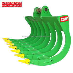 CSW seau de râteau de tige d'excavateur pour seau de râteau de racine d'excavateur 13T - Product Image 2