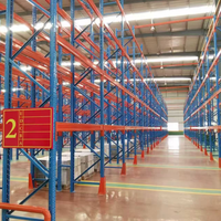 Système de rayonnage sélectif pour entrepôt, rayonnage en acier robuste réglable pour utilisation logistique industrielle