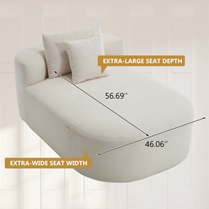 Canapé convertible moderne et modulaire pour appartement, combinaison de canapé-<span class=keywords><strong>lit</strong></span> rembourré <span class=keywords><strong>en</strong></span> tissu sans armature pour salon - Product Image 4