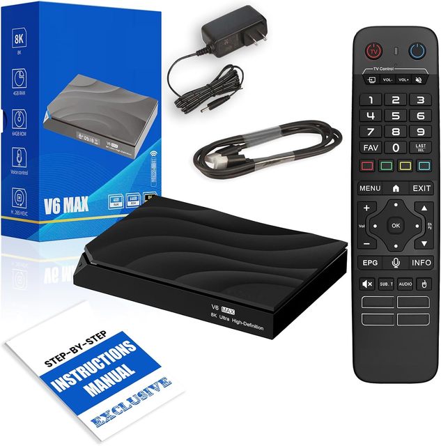 New Arrived 2025 New VseeBox V6 Max 2026 Android 14 Quad Core TV Box 8K HDR 64GB Wi-Fi 6 Time Stop First Release