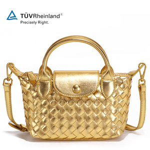 Bolso Tote Personalizable 2026, Bolso de Hombro Trenzado de Lujo para Mujer, Bolso Boston Tejido de Gran Capacidad, Bolso con Forro de Poliéster, OEM ODM - Product Image 1