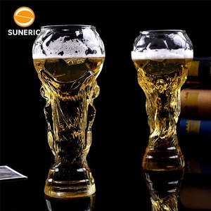 Verre à bière haut transparent de 16 oz, forme créative moderne, pour bar, fête, football, style stein - Product Image 5