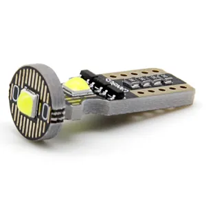 T10 lâmpada para interior do carro, luz automotiva led t10 3 smd 3030 para acessórios de carros