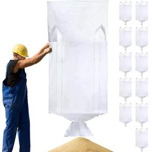 Bolsa de Plástico Resistente para Granos, con Fondo Plano y Asa, para Construcción y Transporte Industrial - Product Image 1