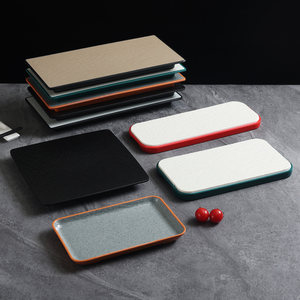 Plato Rectangular de Melamina para Asar, Color Sólido, para Uso en Hoteles, Fiestas y Eventos - Product Image 2