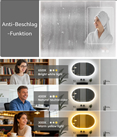 Interrupteur à capteur tactile Letaron IP44 pour miroir LED de salle de bain, détection manuelle par geste de la main